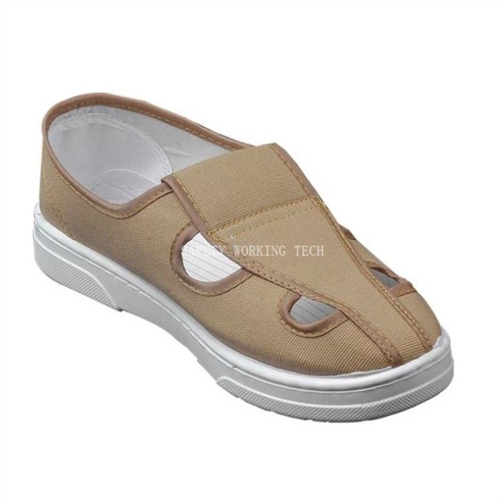 Sapatos amarelos anti estáticos